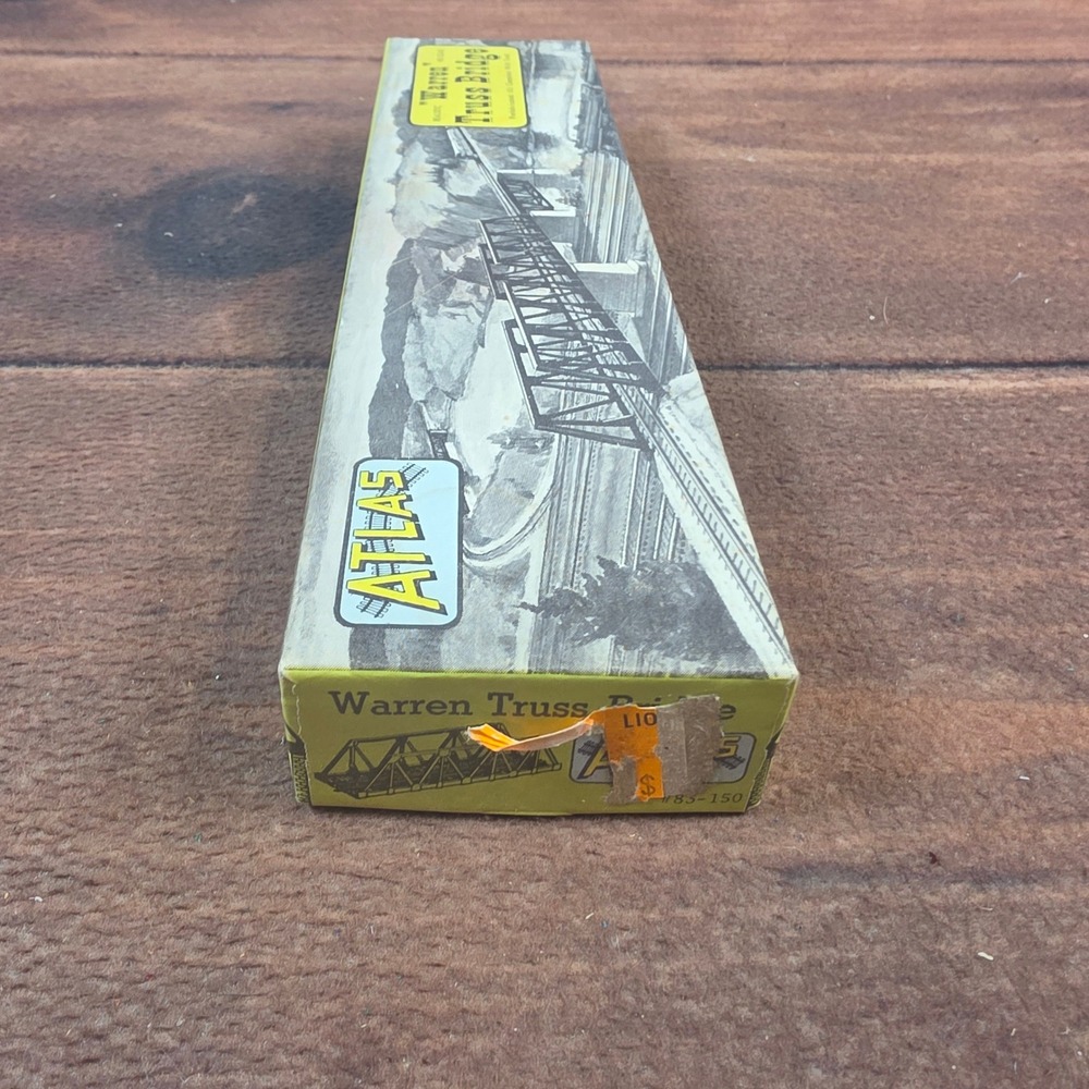 Atlas Warren Truss Bridge HO Scale Black Excellent Prefabricated Kit 83-150 - Picture 10 of 10